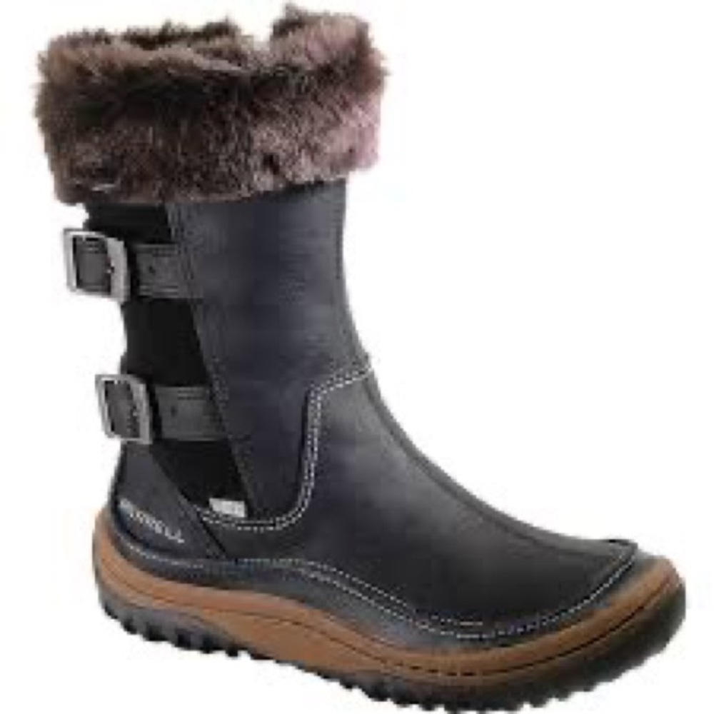 MERRELL Womens Decora Chant Mocha brown winter snow boot waterproof size: 9.5